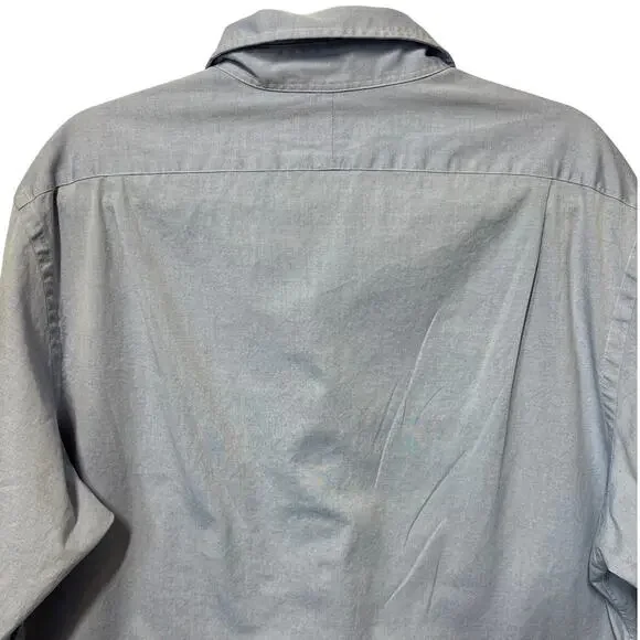 Polo Ralph Lauren Long Sleeve Button Up Oxford Shirt Light Blue Size 171/2 36-37 - Picture 7 of 9